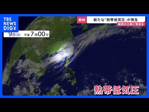 新たな「熱帯低気圧」が発生…11日（木）にかけ沖縄・奄美地方では“警報級の大雨”おそれも【news23】｜TBS NE… サムネイル