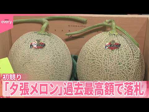 【夕張メロン】過去最高額で落札  北海道…夏の味覚の初競り サムネイル