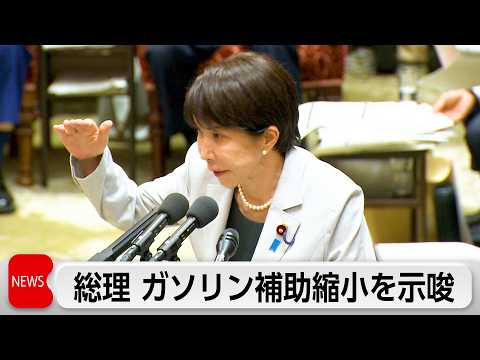 高市総理　ガソリン補助見直し「柔軟に考える」　食料品消費減税「できるだけ早く税法の改正案提出したい」 サムネイル