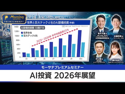 【ITバブルの再来か？】AI関連株に潜む暴落の予兆。2000年の教訓からプロが警告する「危険なサイン」【モーサテプレミ… サムネイル