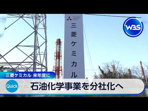 石油化学事業を分社化へ 三菱ケミカル 2027年度に【WBS】 サムネイル