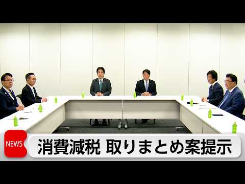 消費税減税 中間取りまとめ修正案提示　総理8月上旬までに最終判断へ