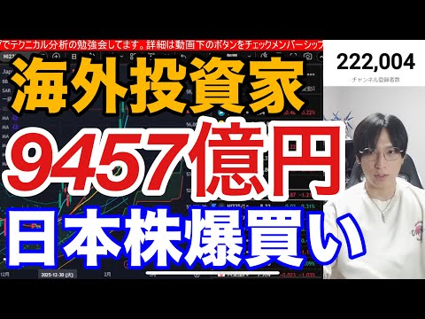 2/14【日経平均急騰まだ続く⁉海外投資家が日本株先物買い仕掛け‼️】SaaS崩壊で関連銘柄暴落。任天堂安値更新。個人… サムネイル