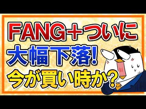 【結論：まだ買わない】FANG+がついに大幅下落！今が買い時か？