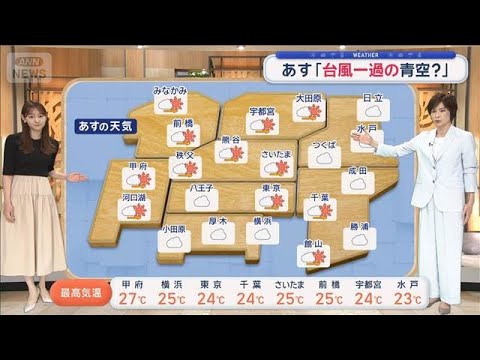 【関東の天気】台風6号の軌跡　現在は関東沖　雨雲抜けても暴風・高波警戒【スーパーJチャンネル】(2026年6月3日) サムネイル