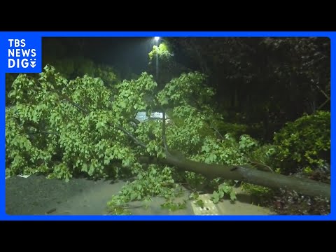 台風9号 中国・浙江省に上陸 警戒呼びかけ　台湾でも113人けが　フィリピンでは土砂崩れや洪水 17人死亡｜TBS N…