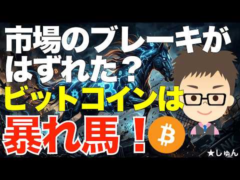 ビットコイン（BTC）は暴れ馬？〜利上げできない市場？ブレーキを効かせられなくなっている？ サムネイル