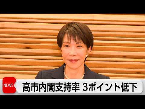 テレビ東京・日本経済新聞社4月の世論調査　内閣の支持率3ポイント低下