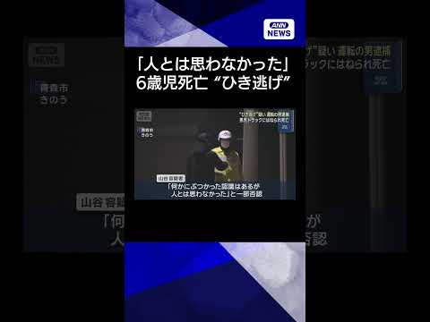 【ニュース】“ひき逃げ”疑い 運転の男逮捕　6歳男児はねられ死亡　青森shorts
