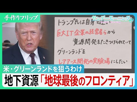 グリーンランド トランプ氏が狙うわけ　地下資源「地球最後のフロンディア」レアアース・天然ガス… 大国「ハードパワー」に… サムネイル