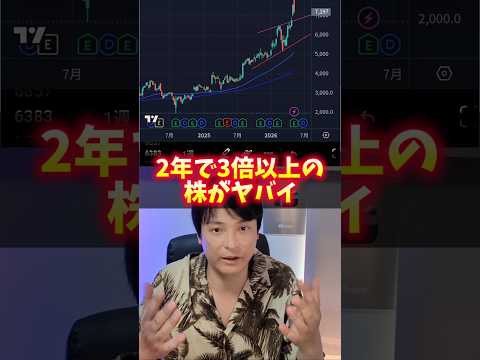 2年で株価3倍の株がヤバイ！ サムネイル