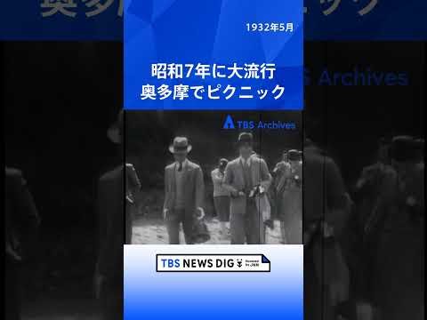 昭和7年に大流行 奥多摩でピクニック｜TBS NEWS DIG shorts サムネイル