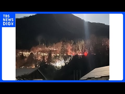 「山が燃えて停電も起きている」と通報　栃木・日光市足尾町で山林火災　けが人なし｜TBS NEWS DIG サムネイル