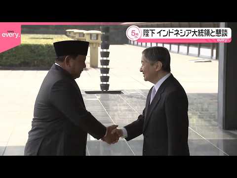【天皇陛下】インドネシア大統領と懇談