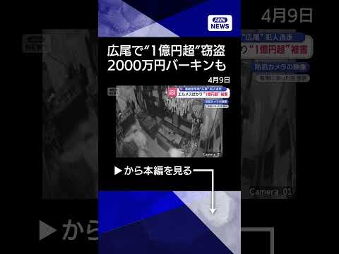 【ニュース】2000万円バッグも…広尾で“1億円超”被害　犯人逃走中shorts