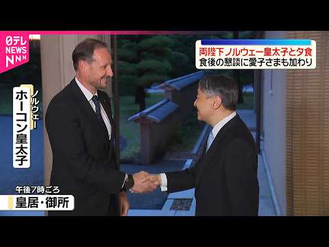 【天皇皇后両陛下】ノルウェー皇太子と夕食  食後の懇談には愛子さまも サムネイル