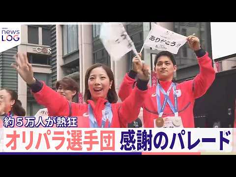 【「りくりゅうペア」ら】選手団が「パレード」  約5万人の「熱狂」追ったLOG『news LOG』 サムネイル