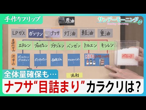 現場の“ナフサ不足”なぜ？ 全体量確保も業界により「必要な形」足りず…目詰まりのカラクリとは【サンデーモーニング】｜T… サムネイル