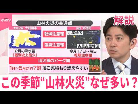 【みんなのギモン】岩手で山林火災延焼  この季節“山林火災”なぜ多い？ サムネイル