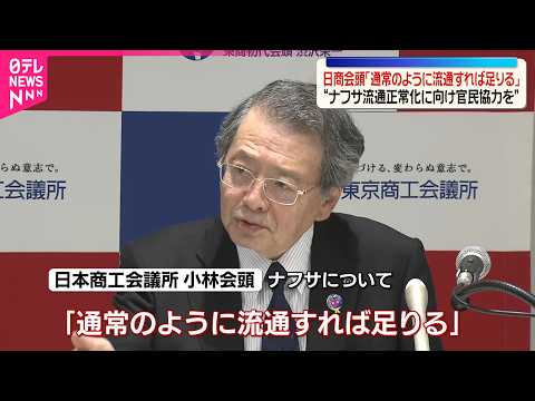 【日商会頭】ナフサ流通正常化に向け官民協力の必要性を強調「通常のように流通すれば足りる」 サムネイル