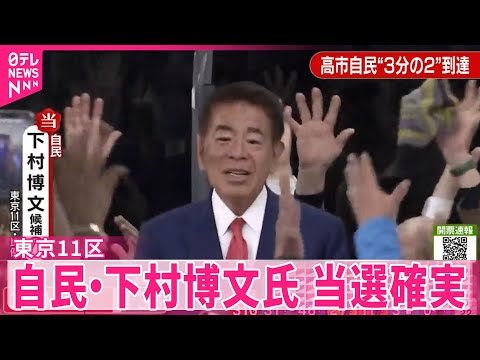 【当選確実】自民・下村博文氏（71）東京11区 サムネイル
