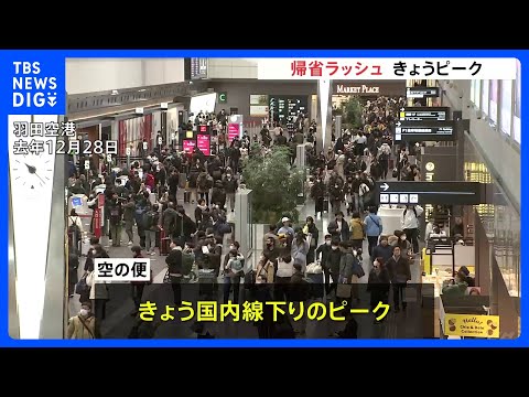 きょう27日が「帰省ラッシュ」新幹線・飛行機のピークに　高速道路は上下線とも来月2日・3日がピーク｜TBS NEWS… サムネイル