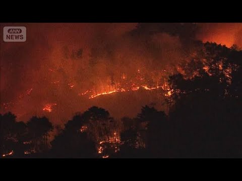 強風と乾燥で…火の勢い収まらず　岩手・大槌町で山林火災　1000人超に避難指示【報道ステーション】(2026年4月22… サムネイル