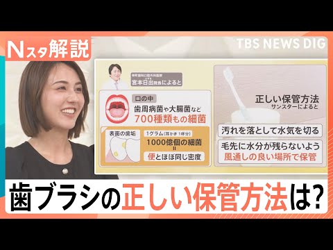 その歯ブラシ、大丈夫？歯垢1gに1000億個の細菌が…風呂場はNG？プロが教える意外な“落とし穴”【Nスタ解説】｜TB… サムネイル