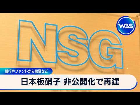 日本板硝子 非公開化で再建 銀行やファンドから増資など【WBS】