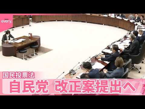 【国民投票法めぐり】衆院で議論  自民党は今国会に改正案を提出の方針 サムネイル