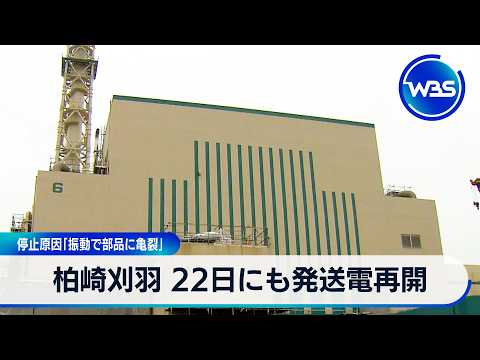 柏崎刈羽原発 22日にも発送電再開 停止原因は「振動で部品に亀裂」【WBS】