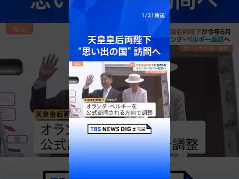 天皇皇后両陛下　6月に“大切な思い出”のオランダ・ベルギー公式訪問へ　おふたりで複数の国の訪問は24年ぶり｜TBS N… サムネイル