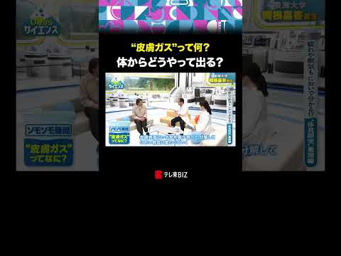 “皮膚ガス”ってなに？体からどうやって出る？ いまからサイエンス 皮膚ガス 体臭 加藤浩次 古旗笑佳 BSテレ東 テレ… サムネイル