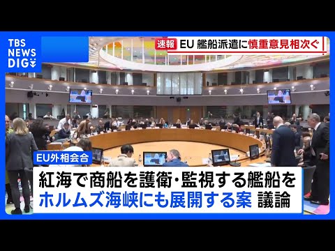 EU外相会合 ホルムズ海峡への艦船派遣に慎重な意見相次ぐ｜TBS NEWS DIG