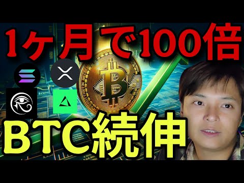 ビットコイン続伸！8万ドル間近！1か月で価格100倍RAVEなど最高値の仮想通貨も！ サムネイル