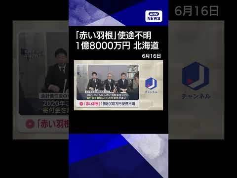 【ニュース】「赤い羽根」1億8000万円が使途不明　北海道 shorts サムネイル