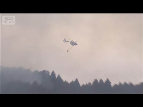 【速報】茨城・常陸太田市の山火事　4日目も鎮火のめど立たず　南西方向に燃え広がる(2026年2月22日) サムネイル