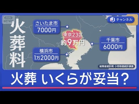 高すぎる東京の火葬料金　いくらが妥当？都庁で初の検討会【スーパーJチャンネル】(2026年6月4日) サムネイル