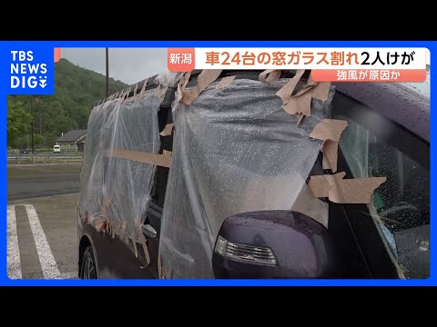 「3か所一気に…」24台の車の窓ガラス割れる　2人が軽傷　上信越道・新井PA　原因は強風か？ 新潟県内4地点で観測史上… サムネイル