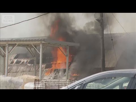 「建物から煙と炎」作業していない倉庫から出火　北海道【スーパーJチャンネル】(2026年3月20日)