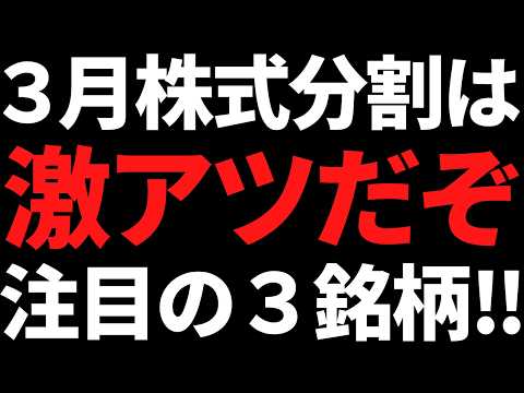 ３月株式分割でついにあの優良株に手が届く！注目の３銘柄はコレです サムネイル