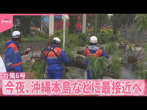 【台風6号】風にあおられ転倒など少なくとも6人ケガ  今夜、沖縄本島などに最接近へ  関東地方は今季初の猛暑日に