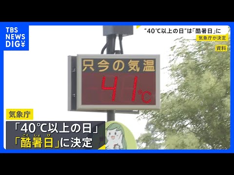 “最高気温が40度以上の日”の名前は…「酷暑日」 アンケートには「炎暑日」「超猛暑日」など13案　自由記述欄には「サウ…