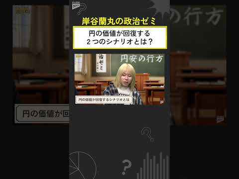 【岸谷蘭丸の政治ゼミ】円ドル相場いくらが理想？円の価値が回復する２つのシナリオ  shorts サムネイル