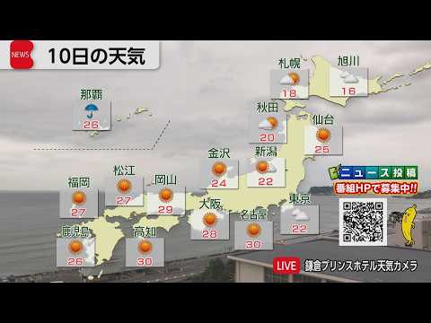 6月10日の天気 サムネイル