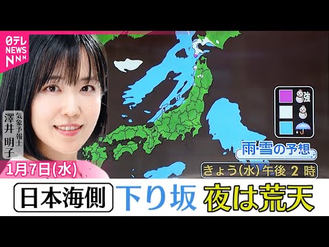 【天気】太平洋側は午後に広く日差し届く  日本海側は下り坂 サムネイル