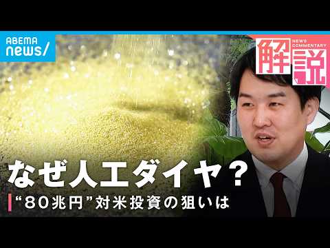 【人工ダイヤモンド】中国が世界シェア9割…自動車・半導体の製造に不可欠な物資が選ばれた背景とは┃経済部 平山明秀記者 サムネイル