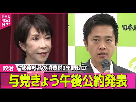 【政治】自民党、衆院選公約きょう発表  飲食料品の消費税2年間ゼロ「検討を加速」/ 維新の会 きょう午後公約発表へ 「… サムネイル