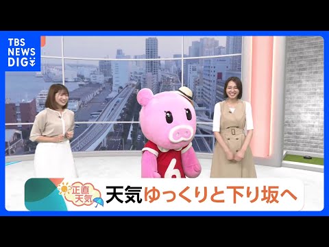 関東の天気【5月20日 関東の天気】 天気ゆっくりと下り坂へ｜TBS NEWS DIG サムネイル