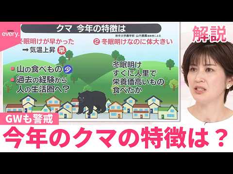 【みんなのギモン】GWも警戒  今年のクマの特徴は？ サムネイル